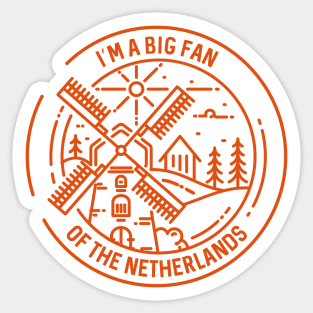 Big Fan Netherlands Sticker